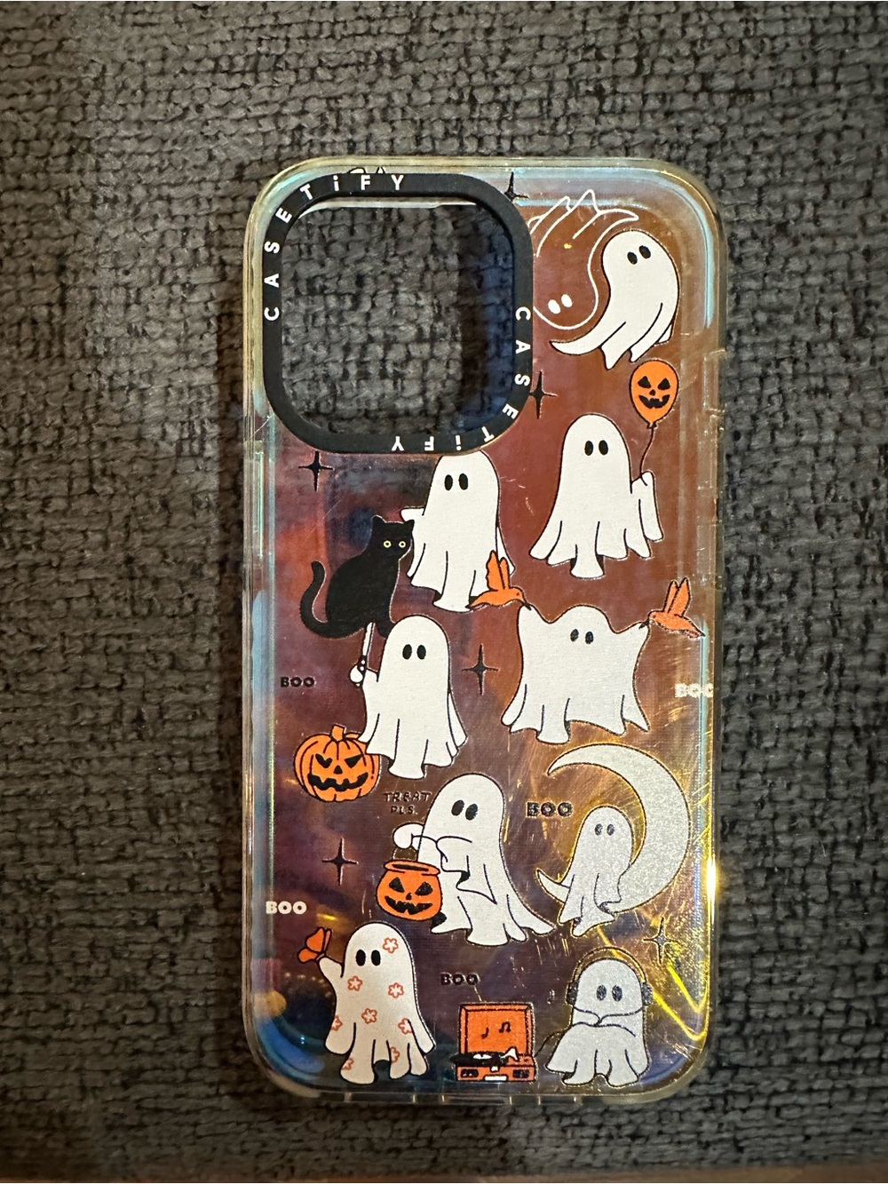 Casetify RARE IPhone 14 Pro Clear Halloween Ghost Phone Case